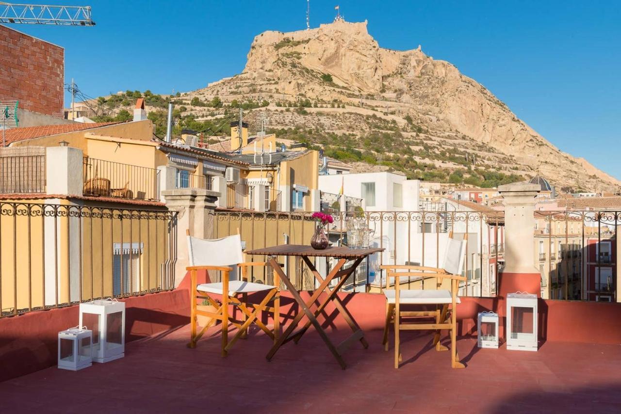 Alc - Stylish Studio With Fantastic Terrace, Old Town Alicante Exterior photo